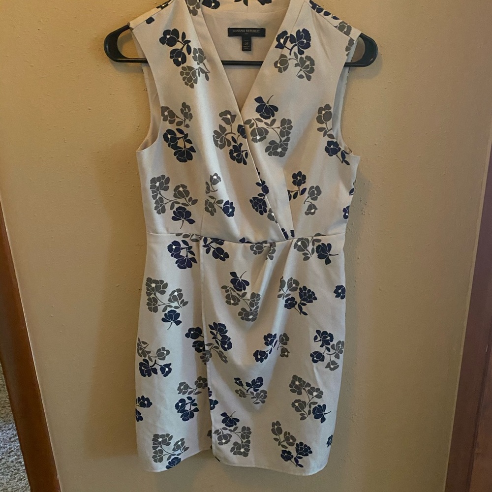 Light gray floral dress